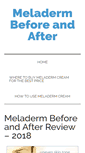 Mobile Screenshot of meladermbeforeandafter.com