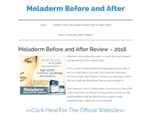 Tablet Screenshot of meladermbeforeandafter.com